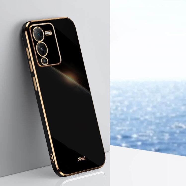 XINLI Straight Edge 6D Electroplate TPU Phone Case, For vivo S15 Pro, For vivo T2x, For vivo V25
