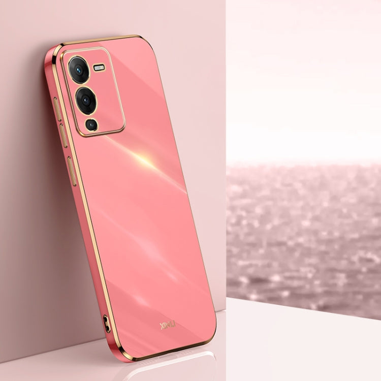 XINLI Straight Edge 6D Electroplate TPU Phone Case, For vivo S15 Pro, For vivo T2x, For vivo V25