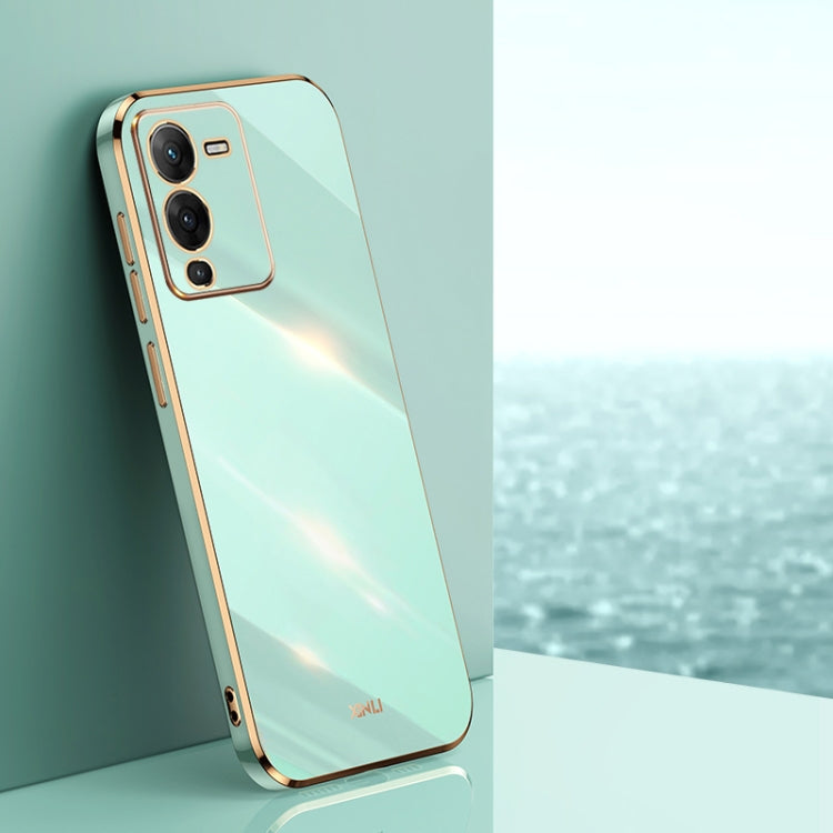 XINLI Straight Edge 6D Electroplate TPU Phone Case, For vivo S15 Pro, For vivo T2x, For vivo V25