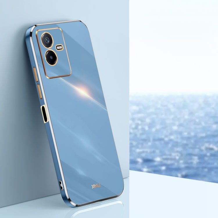 XINLI Straight Edge 6D Electroplate TPU Phone Case, For vivo S15 Pro, For vivo T2x, For vivo V25
