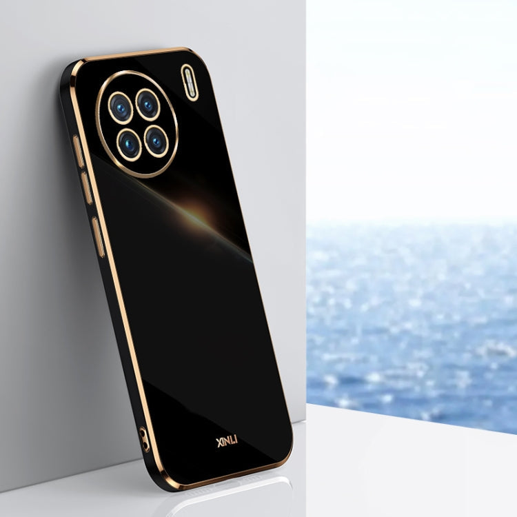 XINLI Straight Edge 6D Electroplate TPU Phone Case, For vivo X80, For vivo X80 Pro, For vivo X90 5G