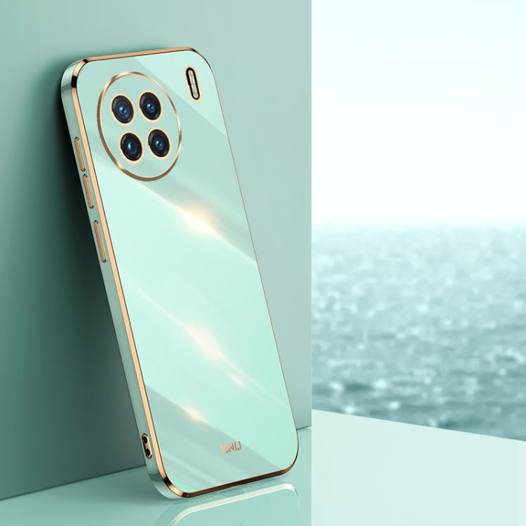 XINLI Straight Edge 6D Electroplate TPU Phone Case, For vivo X80, For vivo X80 Pro, For vivo X90 5G