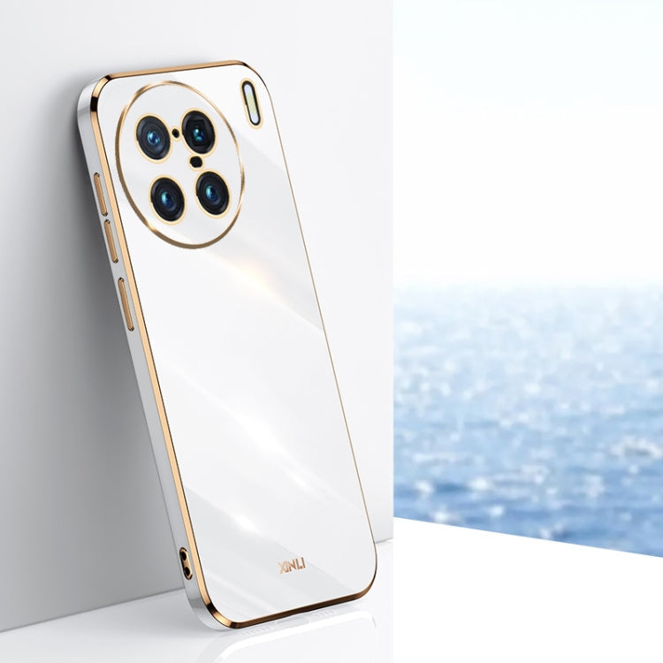 XINLI Straight Edge 6D Electroplate TPU Phone Case, For vivo X90 Pro 5G, For vivo X Note, For vivo Y02s 4G
