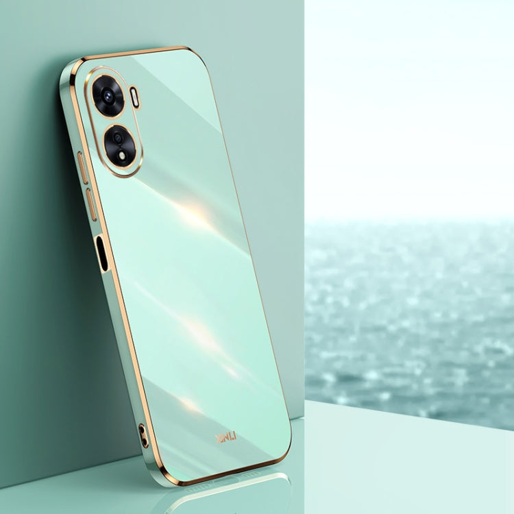XINLI Straight Edge 6D Electroplate TPU Phone Case, For vivo Y10, For vivo Y16 4G, For vivo Y22s
