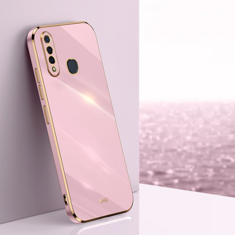 XINLI Straight Edge 6D Electroplate TPU Phone Case, For vivo Y55s 5G, For vivo Z5x, For vivo Y33s