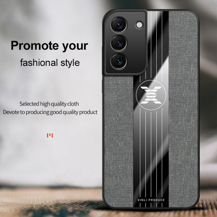 XINLI Stitching Cloth Textue Shockproof TPU Phone Case, For Samsung Galaxy S22+ 5G, For Samsung Galaxy S22 Ultra 5G