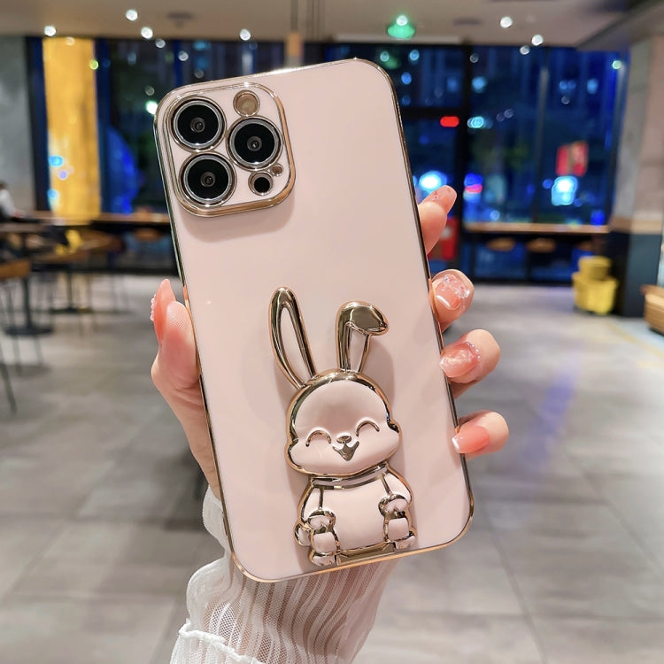 Plating Rabbit Holder Phone Case, For iPhone 11 Pro Max, For iPhone X / XS, For iPhone XR