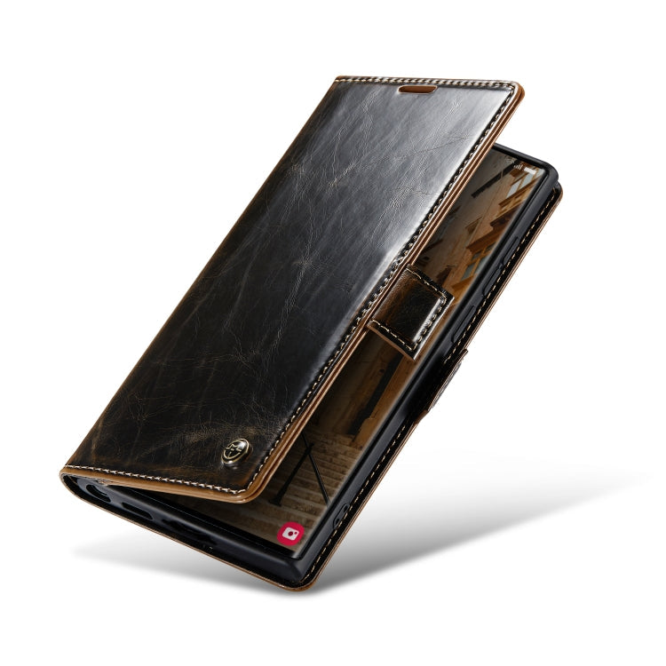CaseMe 003 Crazy Horse Texture Leather Phone Case, For Samsung Galaxy S23 Ultra 5G
