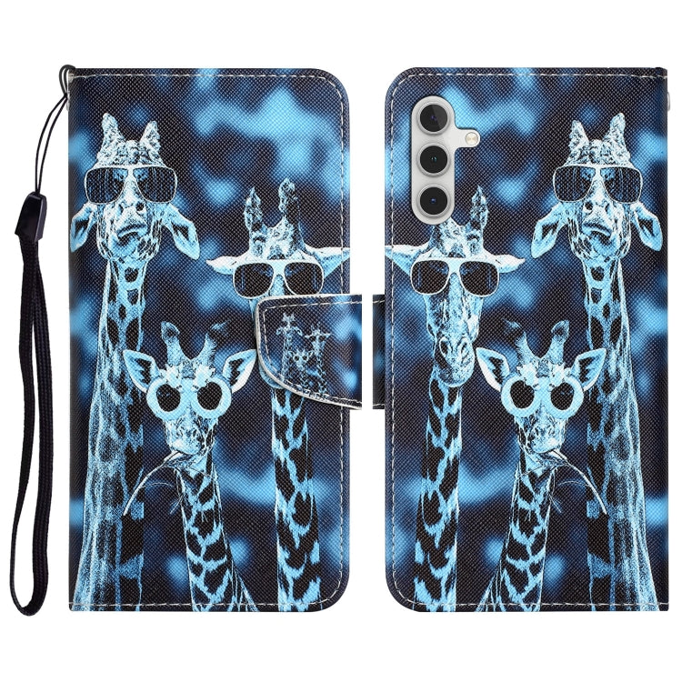 Colored Drawing Leather Phone Case, For Samsung Galaxy A34