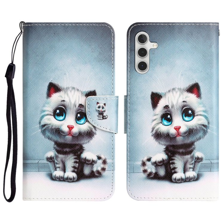 Colored Drawing Leather Phone Case, For Samsung Galaxy A34