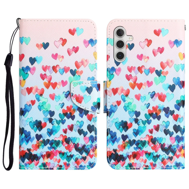 Colored Drawing Leather Phone Case, For Samsung Galaxy A54