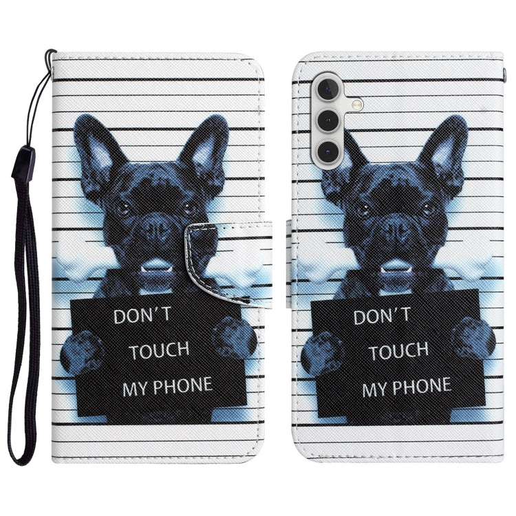 Colored Drawing Leather Phone Case, For Samsung Galaxy A54