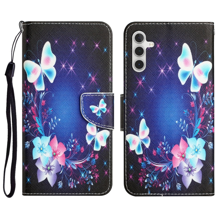 Colored Drawing Leather Phone Case, For Samsung Galaxy A54
