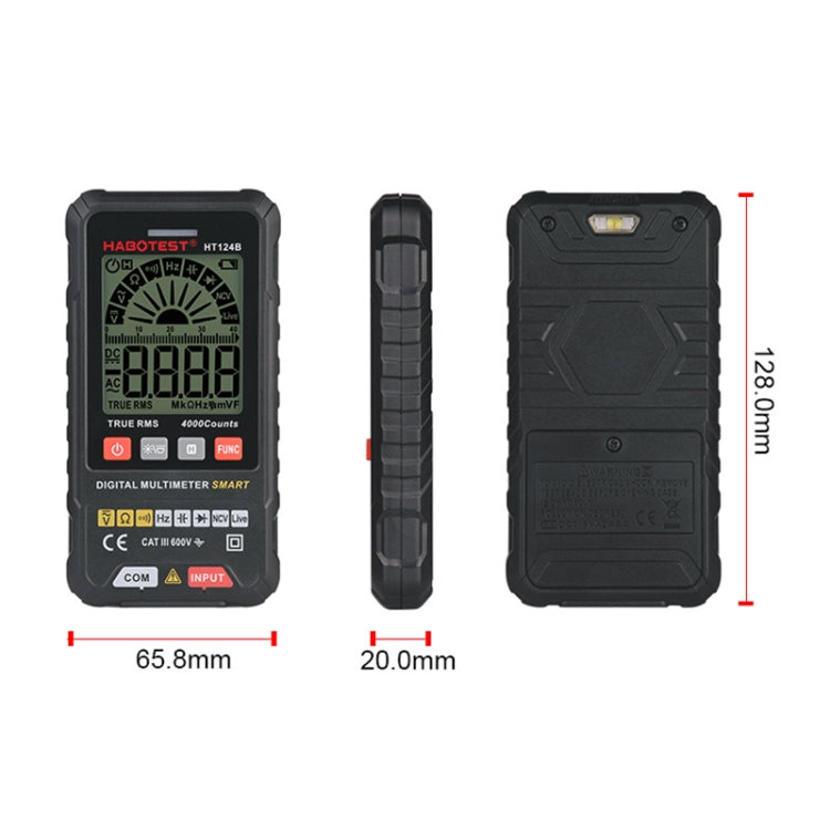 HABOTEST Mini Digital Display High-precision Multimeter, HT124A, HT124A+, HT124B, HT124B+