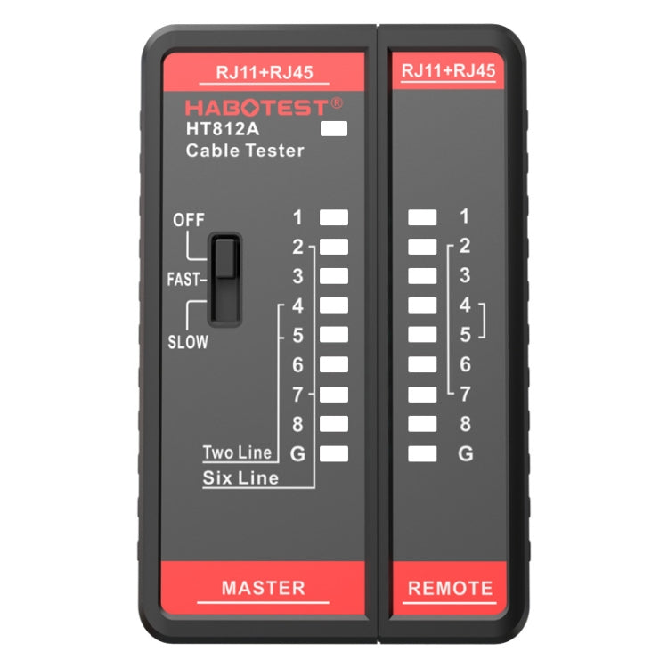 HABOTEST HT812A 2 in 1 Telephone Line Network Line Tester, HT812A