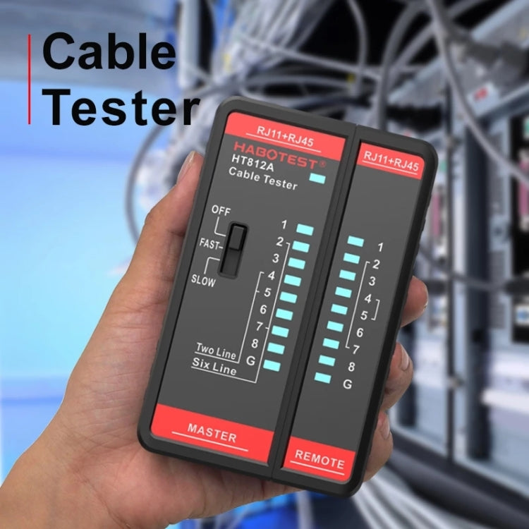 HABOTEST HT812A 2 in 1 Telephone Line Network Line Tester, HT812A