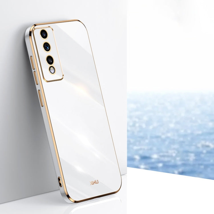 XINLI Straight Edge 6D Electroplate TPU Phone Case, For Honor 80 GT 5G, For Honor 80 Pro Flat