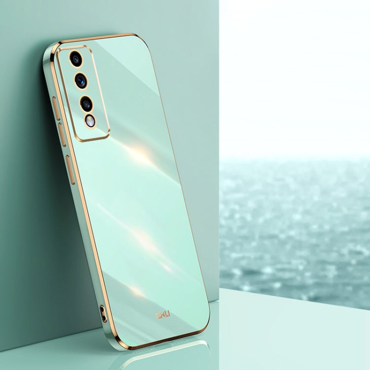 XINLI Straight Edge 6D Electroplate TPU Phone Case, For Honor 80 GT 5G, For Honor 80 Pro Flat