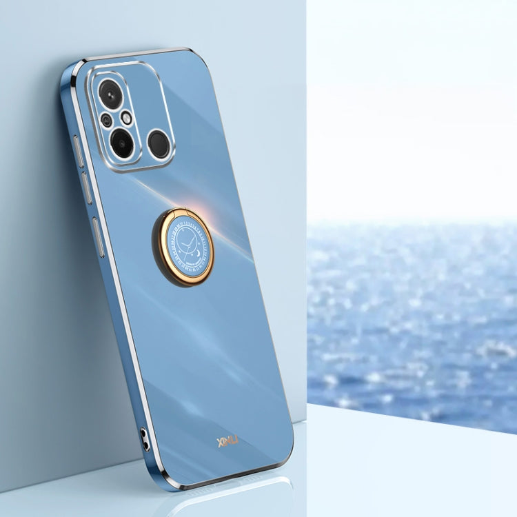 XINLI Straight Edge 6D Electroplate TPU Phone Case with Ring Holder, For vivo iQOO 11 Pro 5G, For Xiaomi Redmi 12C 4G, For Xiaomi Redmi Note 12 Pro Speed