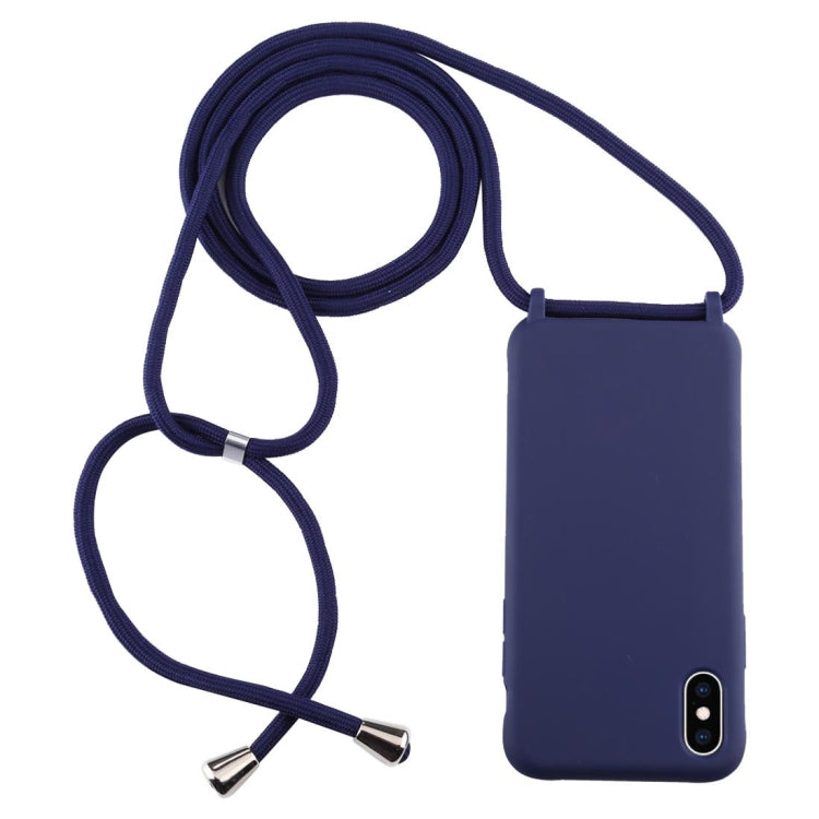 Candy Color TPU Protective Case with Lanyard, For iPhone XS / X, For iPhone XS Max, For iPhone XR