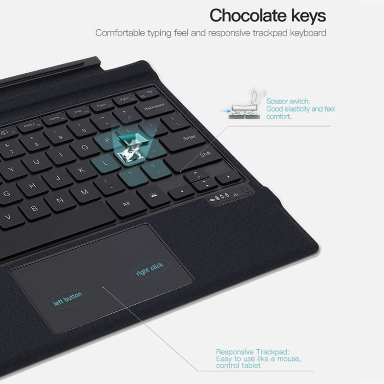 Magnetic Bluetooth Keyboard Leather Case, For Microsoft Surface Go / 2 / 3 / 4, For Microsoft Surface Pro 8 / 9 / X, For Microsoft Surface Pro 3 / 4 / 5 / 6 / 7 / 7+
