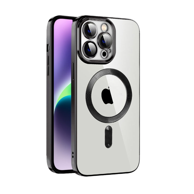 CD Texture Plating TPU MagSafe Phone Case with Lens Film, For iPhone 14, For iPhone 14 Plus, For iPhone 14 Pro