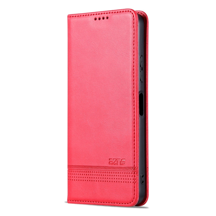 For Huawei Enjoy 50z AZNS Magnetic Calf Texture Flip Leather Phone Case(Red)