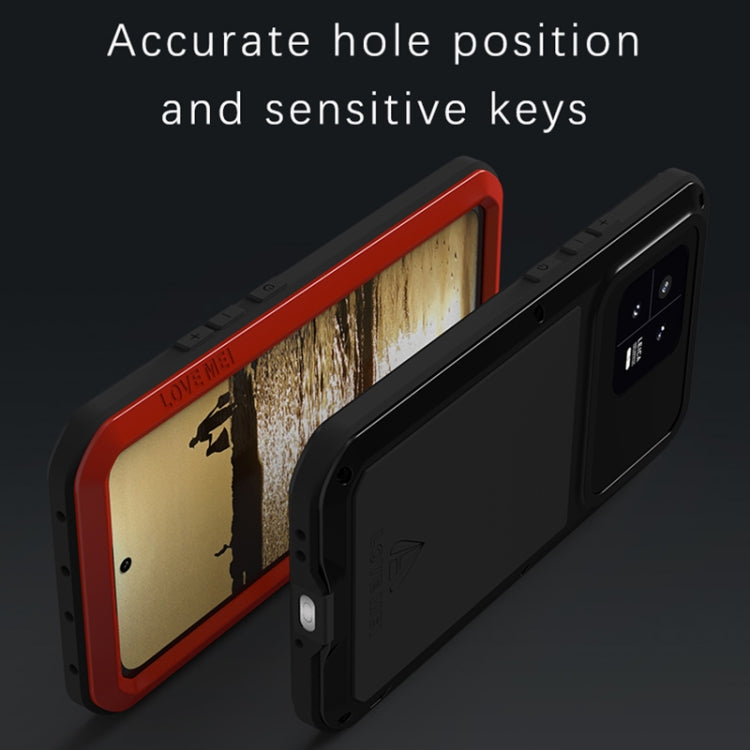 For Xiaomi 13 LOVE MEI Metal Shockproof Life Waterproof Dustproof Phone Case(Yellow)