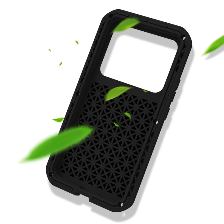 For Xiaomi 13 Pro LOVE MEI Metal Shockproof Life Waterproof Dustproof Phone Case(Yellow)