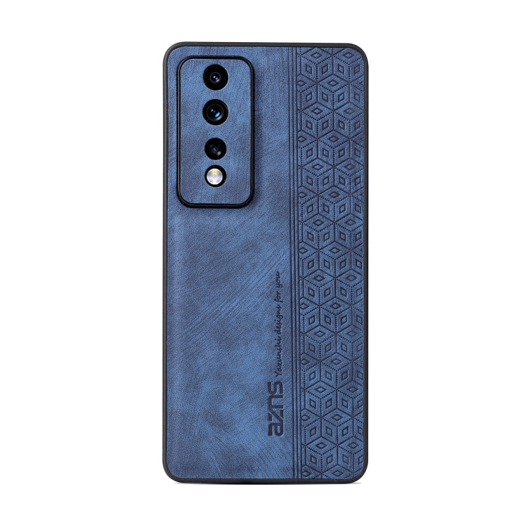 For Honor 80 GT 5G AZNS 3D Embossed Skin Feel Phone Case(Sapphire Blue)