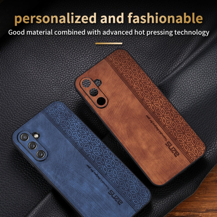 For Samsung Galaxy A24 4G AZNS 3D Embossed Skin Feel Phone Case(Black)