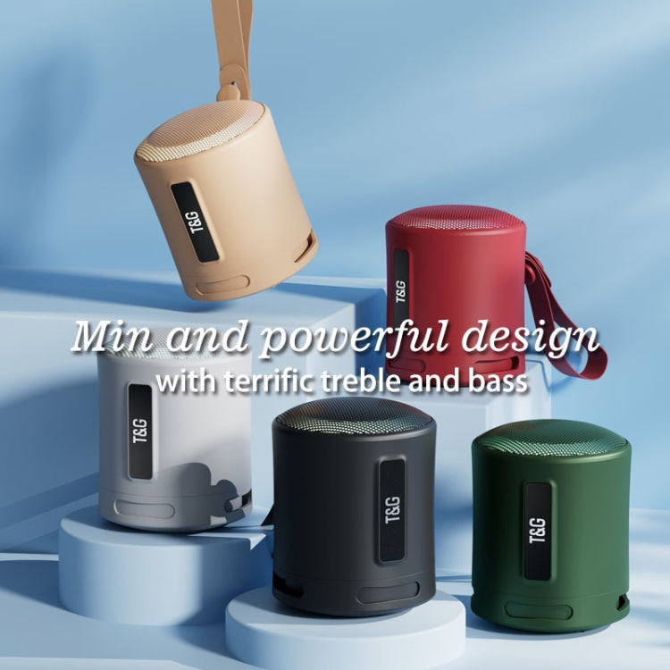 T&G TG373 Outdoor Portable LED Light RGB Multicolor Wireless Bluetooth Speaker Subwoofer(Red)