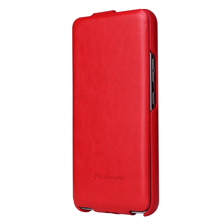 For Samsung Galaxy S23+ 5G Fierre Shann 64 Texture Vertical Flip PU Leather Phone Case(Red)