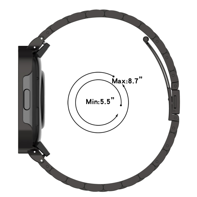 2 in 1 Three-bead Metal Watch Band with Watch Frame, For Xiaomi Redmi Watch 3 / Mi Watch Lite 3