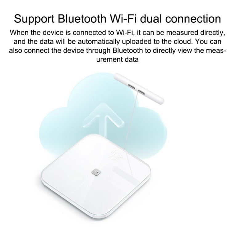 Original Xiaomi Mijia S800 Eight Electrode Body Fat Scale WiFi Bluetooth APP Support(White)