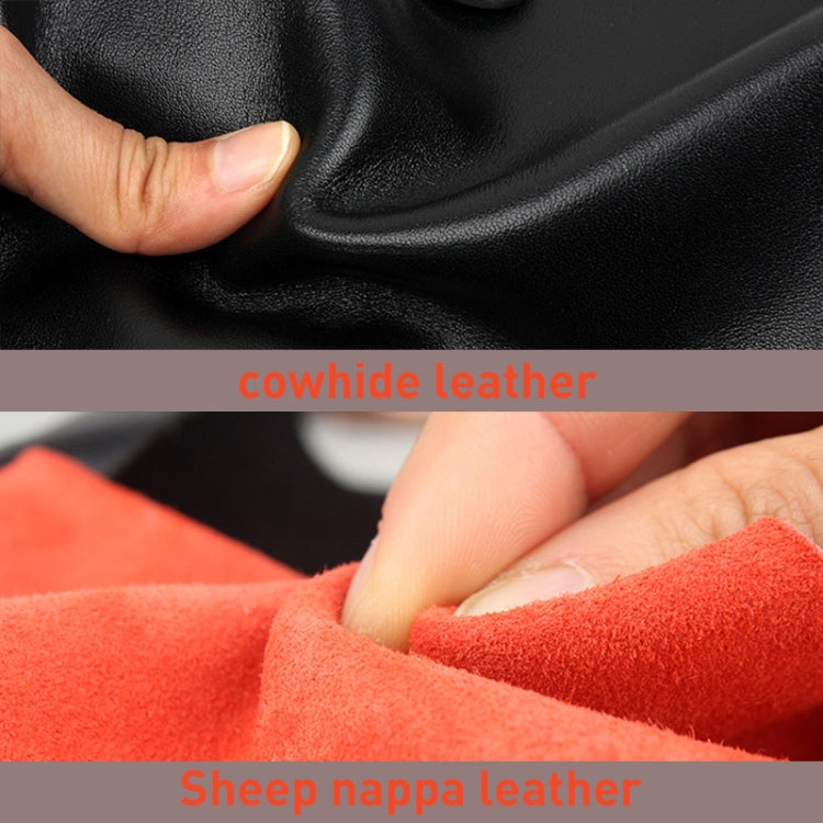 FIREDOG CL91 Portable Handmade Sheepskin Genuine Leather Tobacco Bag(Black)