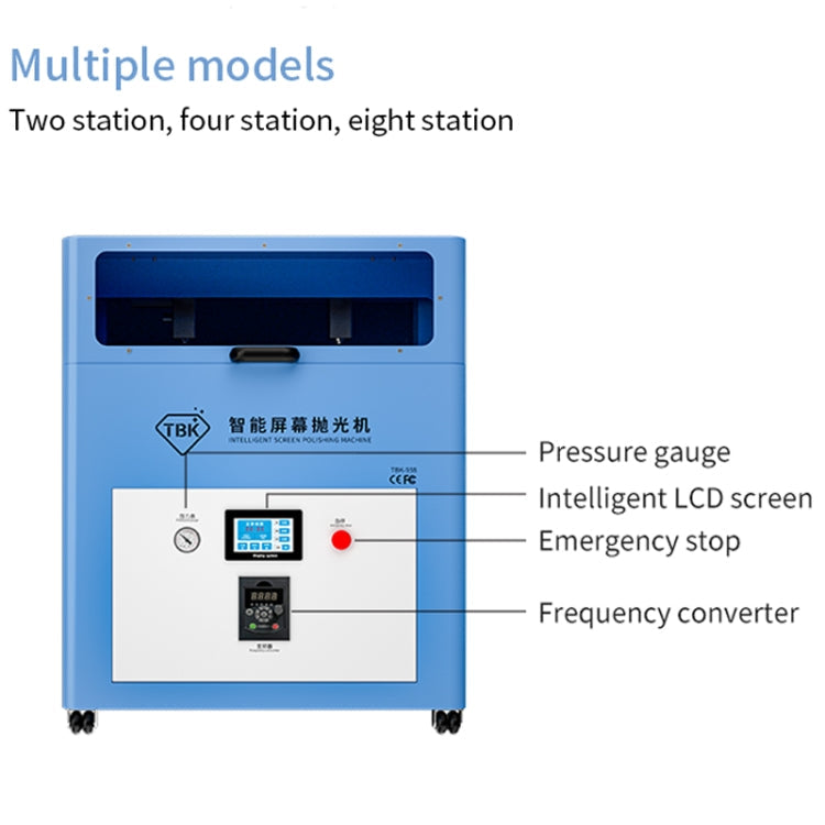 Multi-station Mobile Phone Screen Water Mill Polishing Machine, TBK 938M, TBK 938, TBK 938L