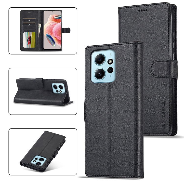 LC.IMEEKE Calf Texture Leather Phone Case, For Xiaomi 13T Pro 5G, For Xiaomi Redmi 12 4G Global, For Xiaomi Redmi Note 12 4G Global, For Xiaomi Redmi A2