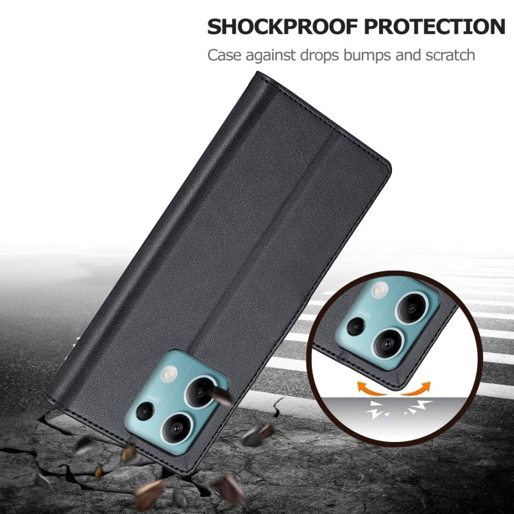 For Xiaomi Redmi Note 13 Pro 5G LC.IMEEKE Calf Texture Leather Phone Case(Black)