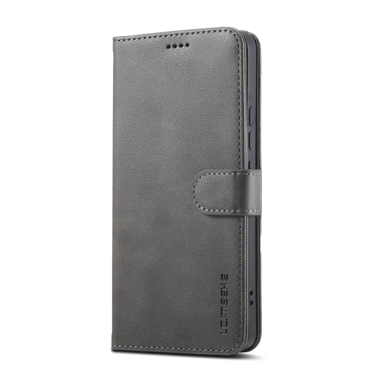For Xiaomi Redmi Note 13 Pro+ LC.IMEEKE Calf Texture Leather Phone Case(Grey)