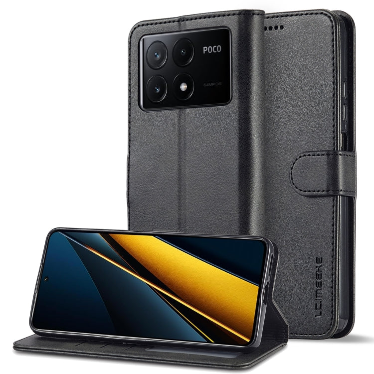 LC.IMEEKE Calf Texture Leather Phone Case, For Xiaomi Poco X6 Pro, For Xiaomi Redmi Note 13 5G, For Xiaomi Redmi Note 13 Pro+, For Xiaomi Redmi Note 13 Pro 5G
