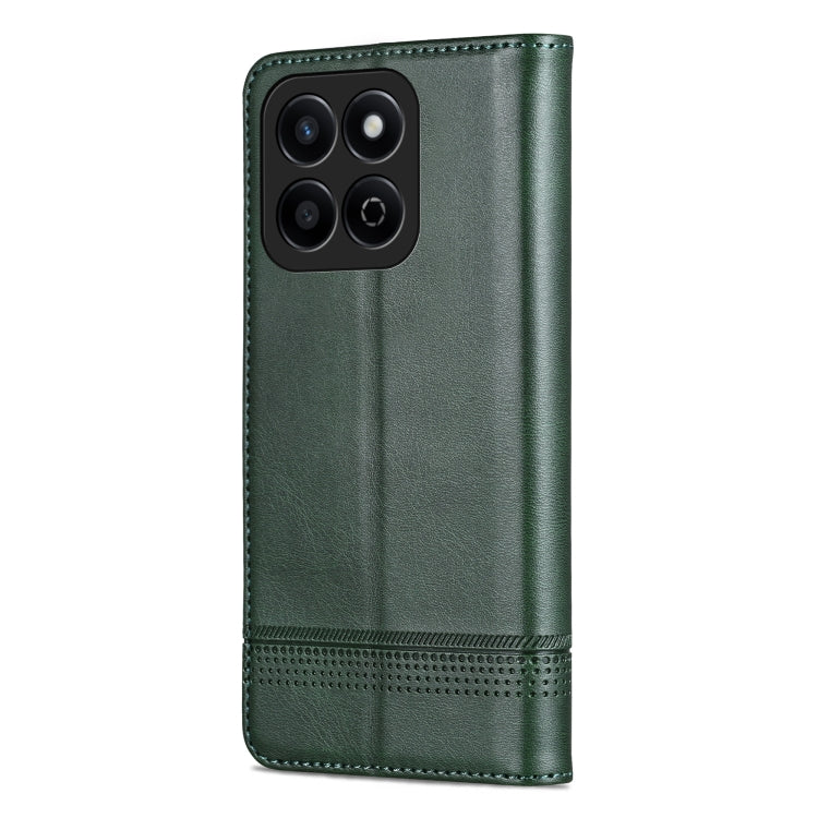 For Honor Play 60 Plus AZNS Magnetic Calf Texture Flip Leather Phone Case(Dark Green)