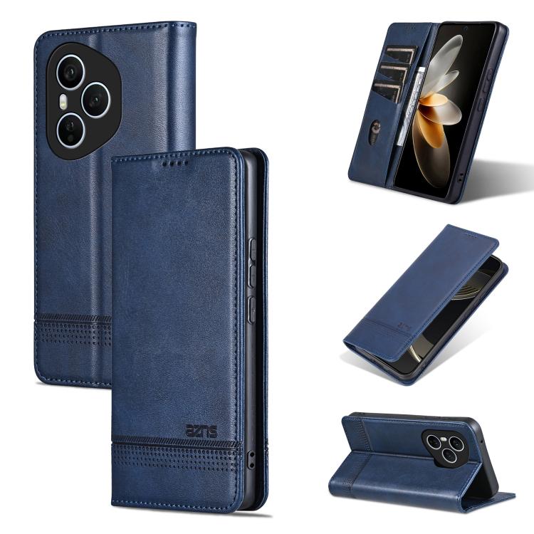 AZNS Magnetic Calf Texture Flip Leather Phone Case, For Honor 600 Lite Global, For Honor Play 10T 5G/400 Smart 5G, For Honor X70 5G, For Honor 400 Pro 5G Global 160.8mm