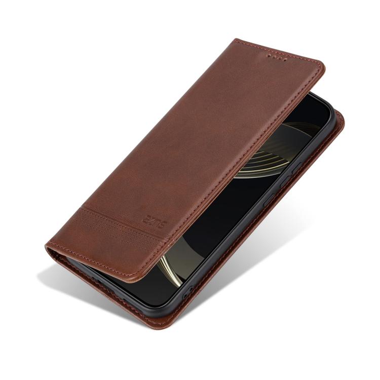 AZNS Magnetic Calf Texture Flip Leather Phone Case, For Honor X80 Pro Max 5G, For Honor Play 80 Plus 5G, For Honor 600 Pro Global, For Honor 600 Global