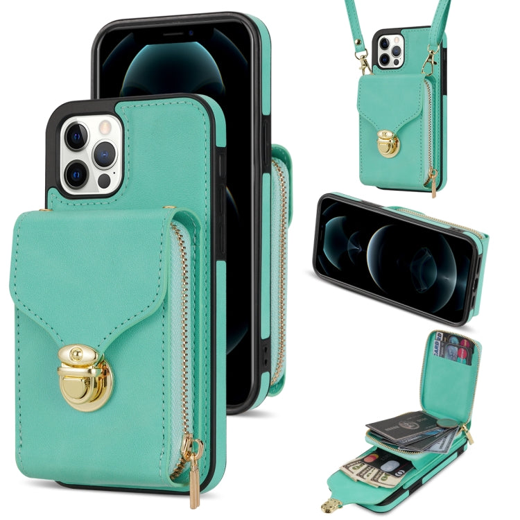 Zipper Hardware Card Wallet Phone Case, For iPhone 13 Pro Max, For iPhone 13 Pro, For iPhone 12 Pro Max, For iPhone 12 / 12 Pro
