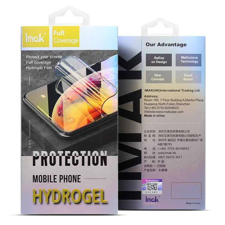 2pcs imak Curved Full Screen Hydrogel Film Protector, For Huawei P60 / P60 Pro, For OPPO Find X6 5G, For OPPO Find X6 Pro 5G, For OnePlus Ace 2 / 11R 5G, For ZTE nubia Red Magic 8 Pro / 8 Pro+, For ZTE nubia Z50 Ultra 5G