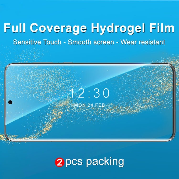 2pcs imak Curved Full Screen Hydrogel Film Protector, For Huawei P60 / P60 Pro, For OPPO Find X6 5G, For OPPO Find X6 Pro 5G, For OnePlus Ace 2 / 11R 5G, For ZTE nubia Red Magic 8 Pro / 8 Pro+, For ZTE nubia Z50 Ultra 5G