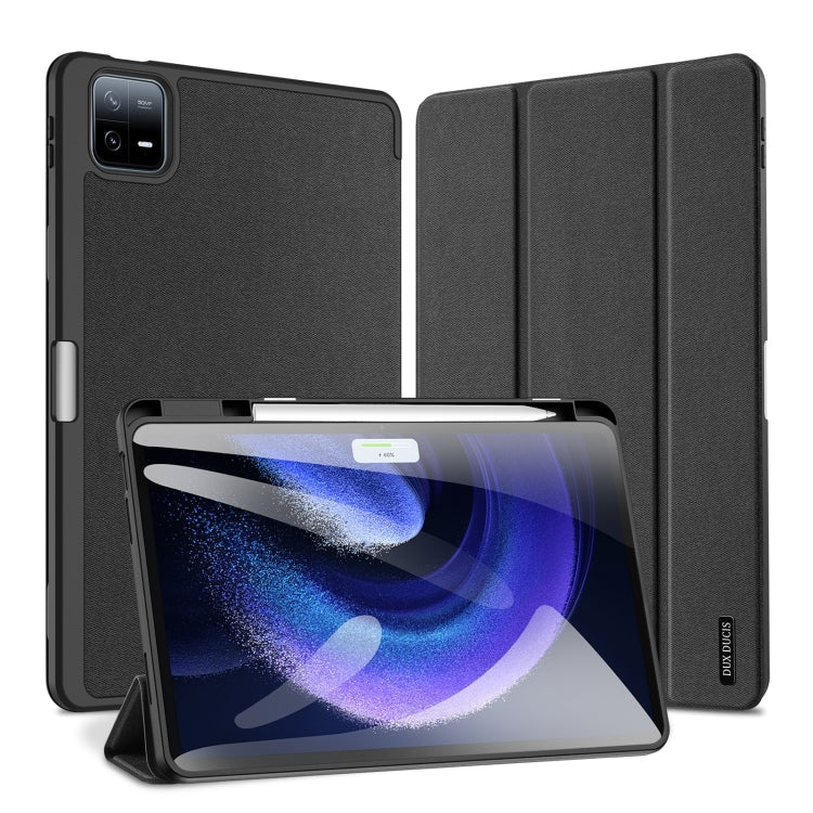 DUX DUCIS Domo Series Magnetic Flip Leather Tablet Case, For Xiaomi Redmi Pad 2, For Xiaomi Redmi Pad SE, For Xiaomi Pad 6 Pro / Pad 6