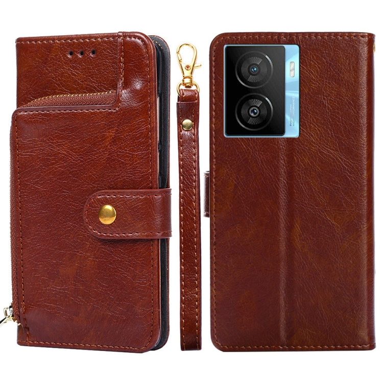 Zipper Bag Leather Phone Case, For vivo iQOO Z7x, For OPPO A55S 5G, For Realme GT Neo5 SE, For Xiaomi Redmi Note 12 Turbo, For Kyocera Digno SX3-KYG02, For Nokia C12