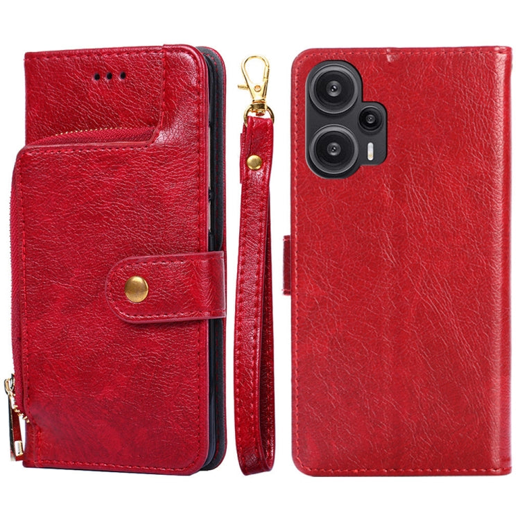 Zipper Bag Leather Phone Case, For vivo iQOO Z7x, For OPPO A55S 5G, For Realme GT Neo5 SE, For Xiaomi Redmi Note 12 Turbo, For Kyocera Digno SX3-KYG02, For Nokia C12